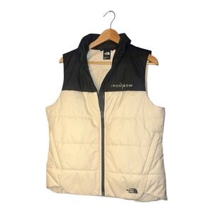The North Face Puffer Vest Company Womens Black White Everyday Insulated Size L